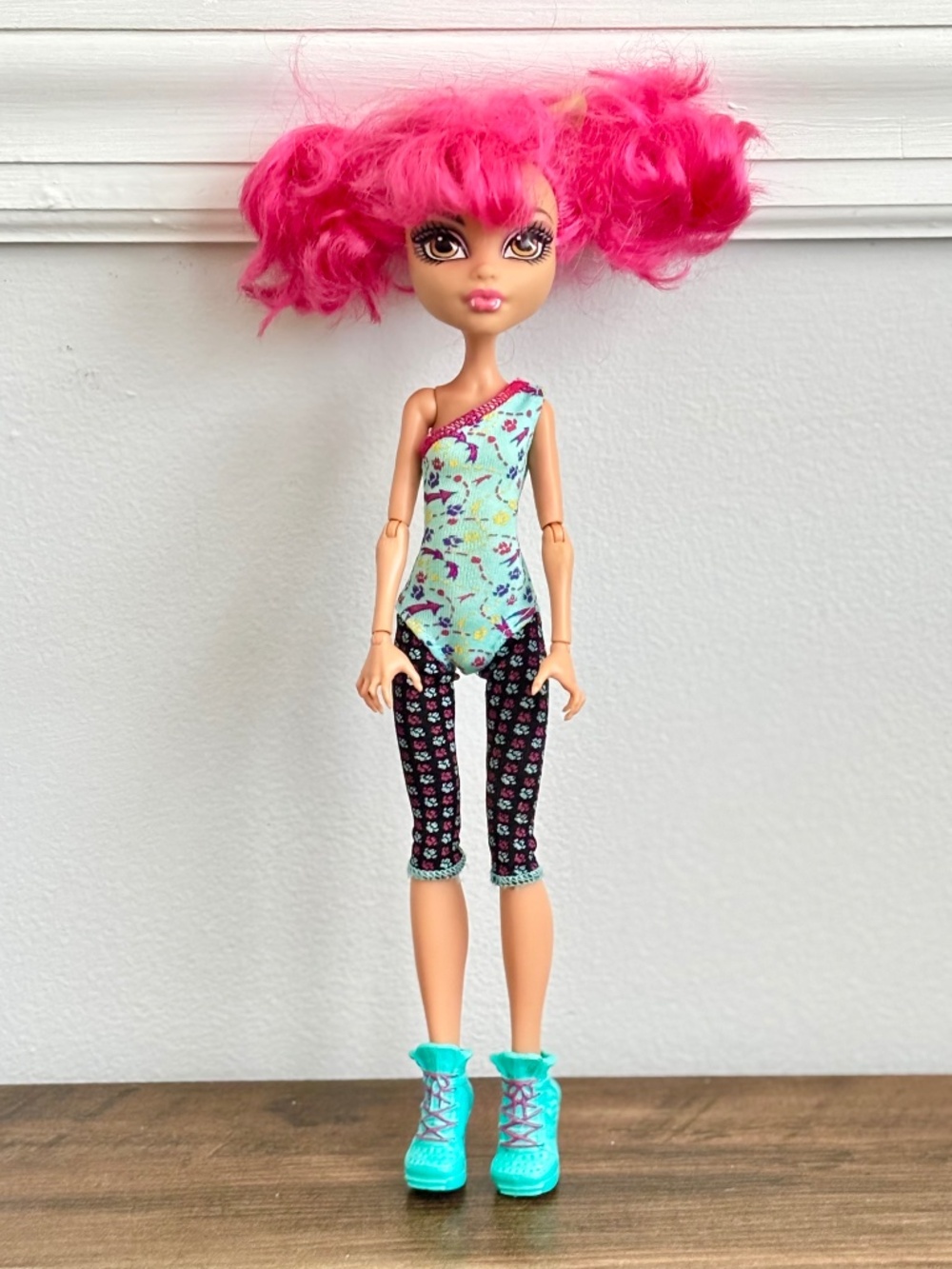 Monster High Dance Class Howleen Wolf Doll Mattel 2011 Pink Hair Original Outfit